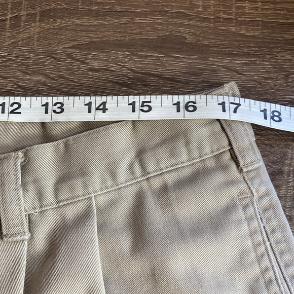 Vintage Mens Roundtree & Yorke Pleated Tan Shorts Pre Owned Size 38 - Picture 6 of 10